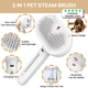 The Ultimate 3-in-1 Pet Steamy Grooming Brush
