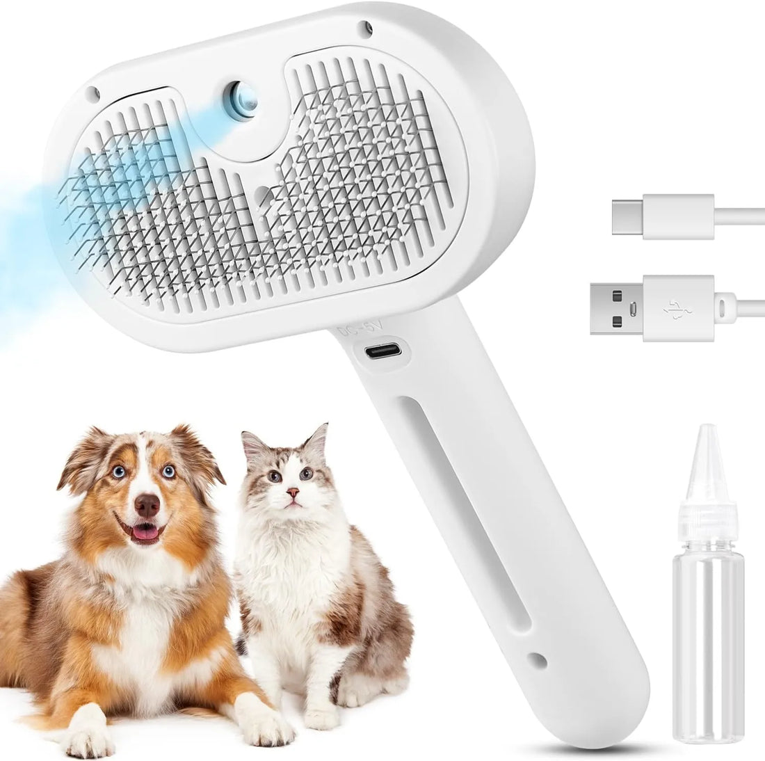 The Ultimate 3-in-1 Pet Steamy Grooming Brush 🐶